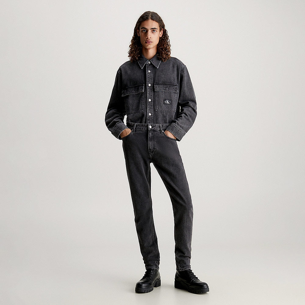 Relaxed Denim Shirt - Denim Black