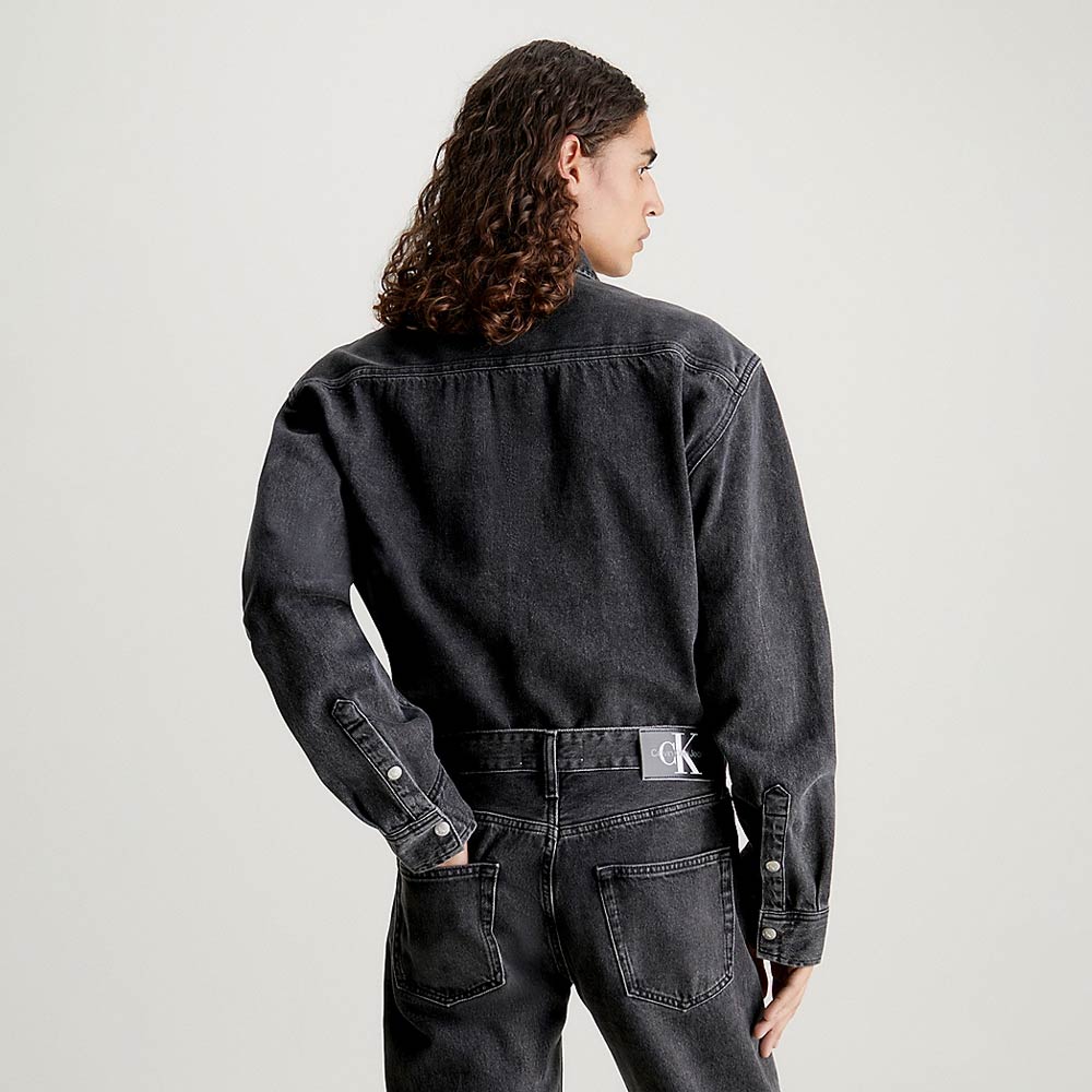 Relaxed Denim Shirt - Denim Black