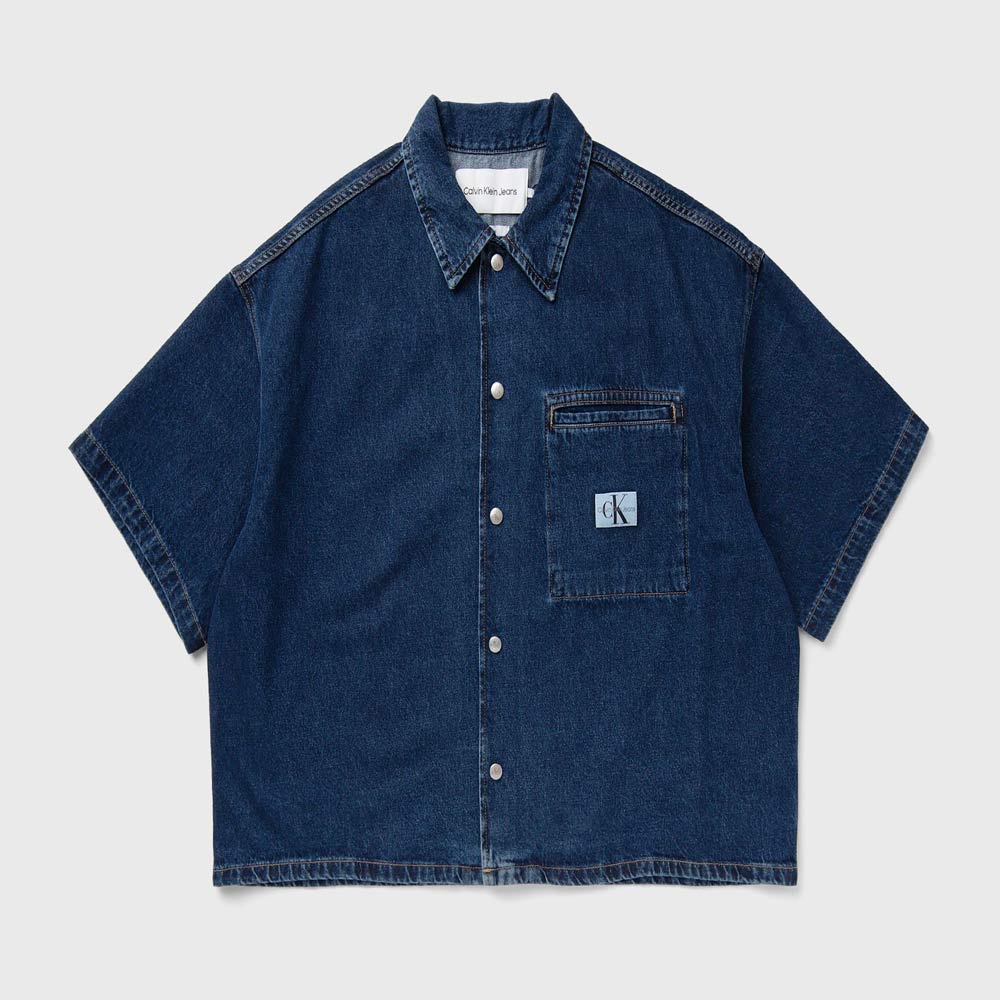 Relaxed Denim Shirt - Denim Dark