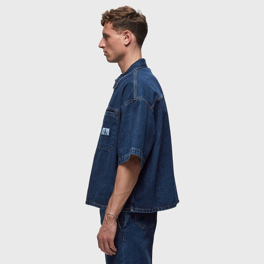 Relaxed Denim Shirt - Denim Dark