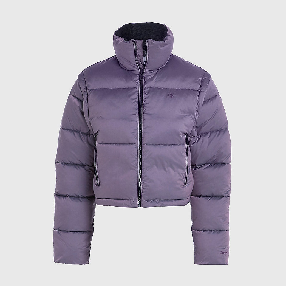 Removable Sleeve Puffer - Purple