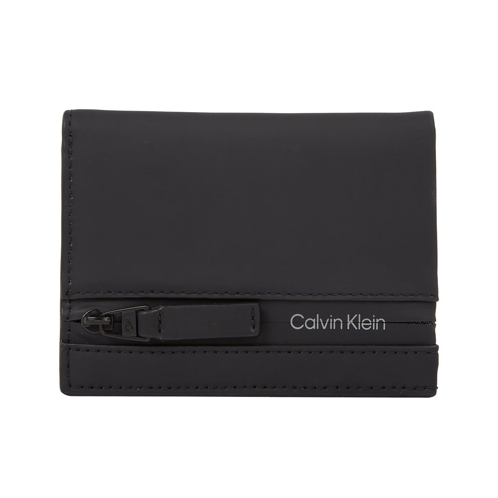 Rubberized Bifold Wallet - Black