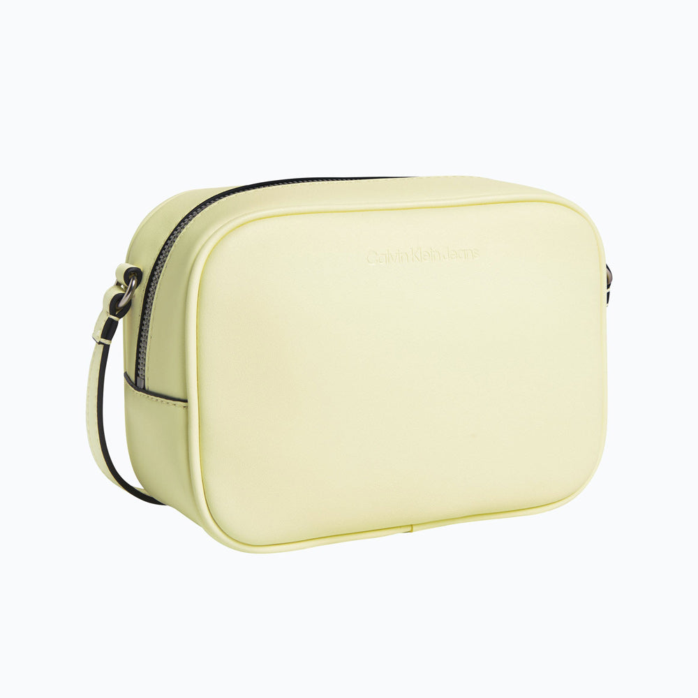 Sculpted Crossbody Bag - Light Yellow