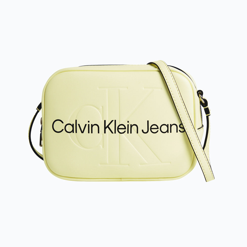 Sculpted Crossbody Bag - Light Yellow