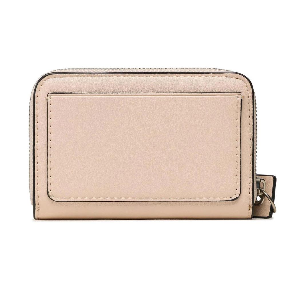 Sculpted Zip Around Wallet - Dusty Pink