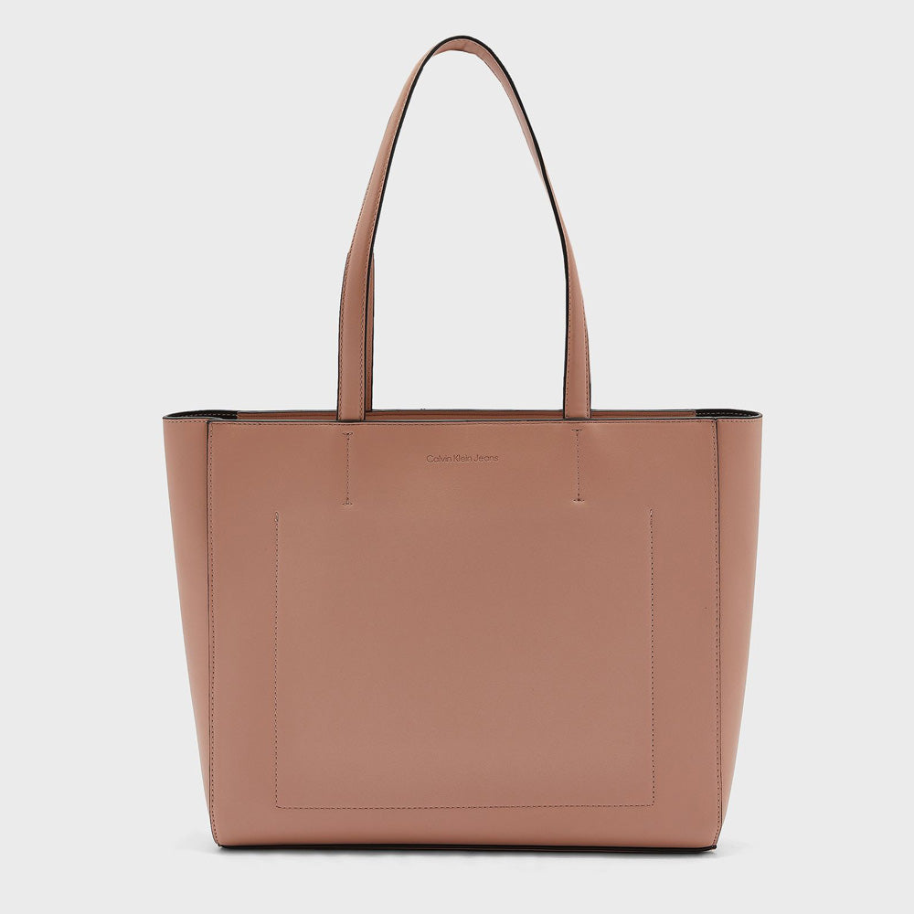 Sculpted Logo Tote Bag - Blush