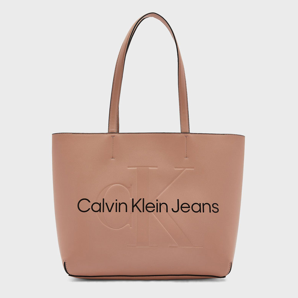 Sculpted Logo Tote Bag - Blush