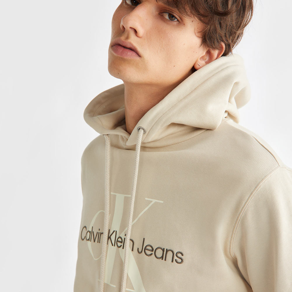 Seasonal Monologo Regular Hoodie - Beige