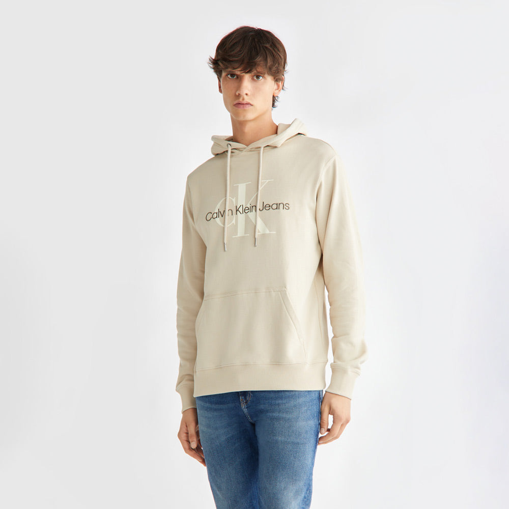 Seasonal Monologo Regular Hoodie - Beige