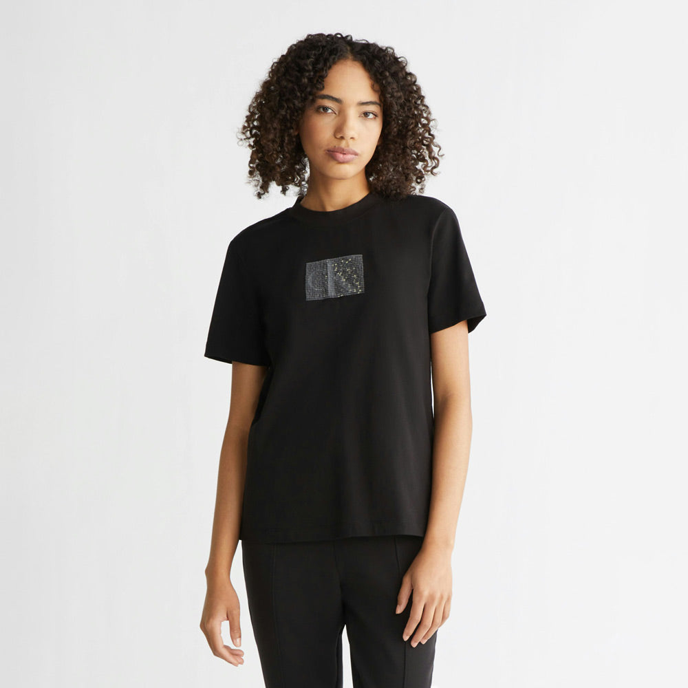 Sequin T-Shirt - Black