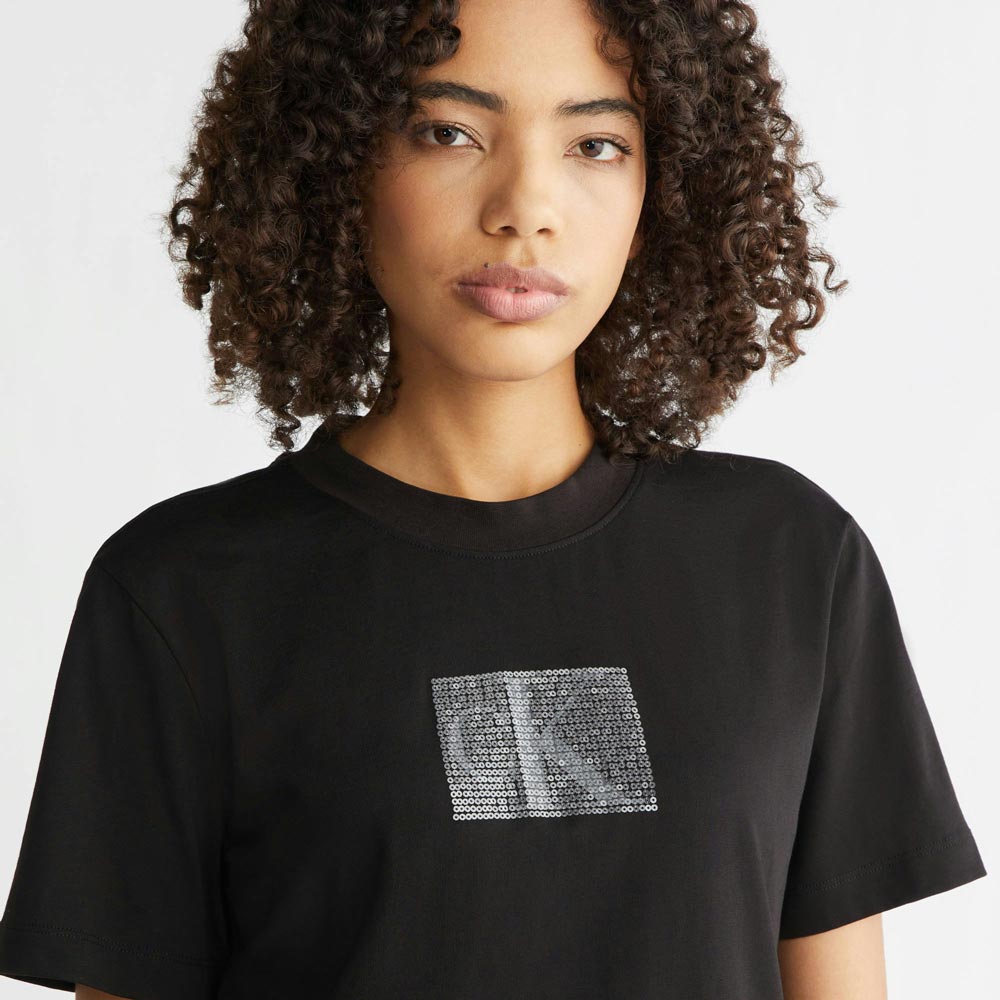 Sequin T-Shirt - Black