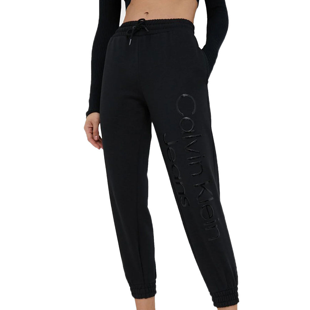 Shiny Institutional Jog Pants - Black