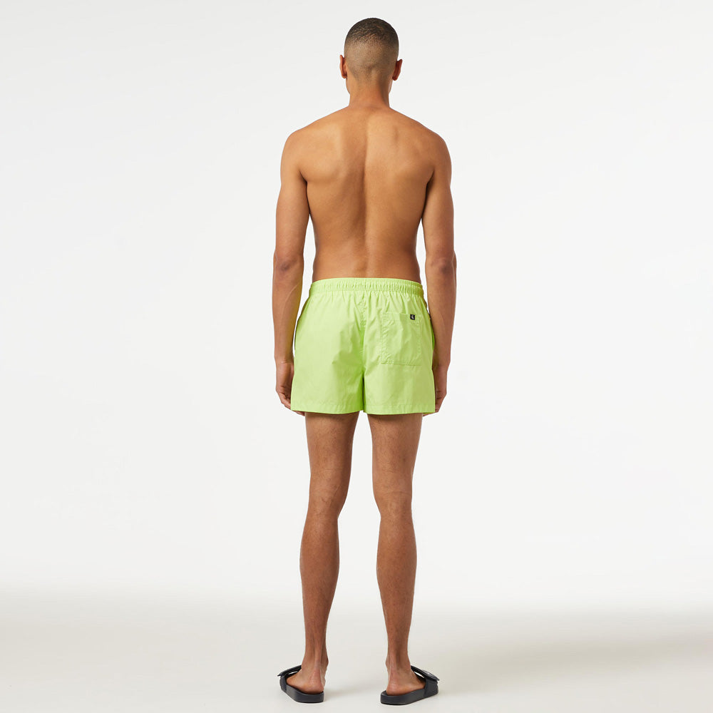 Drawstring Swim Shorts - Lime Green