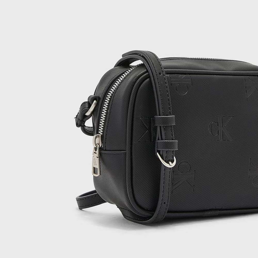 All Over Print Sleek Camera Bag - Black