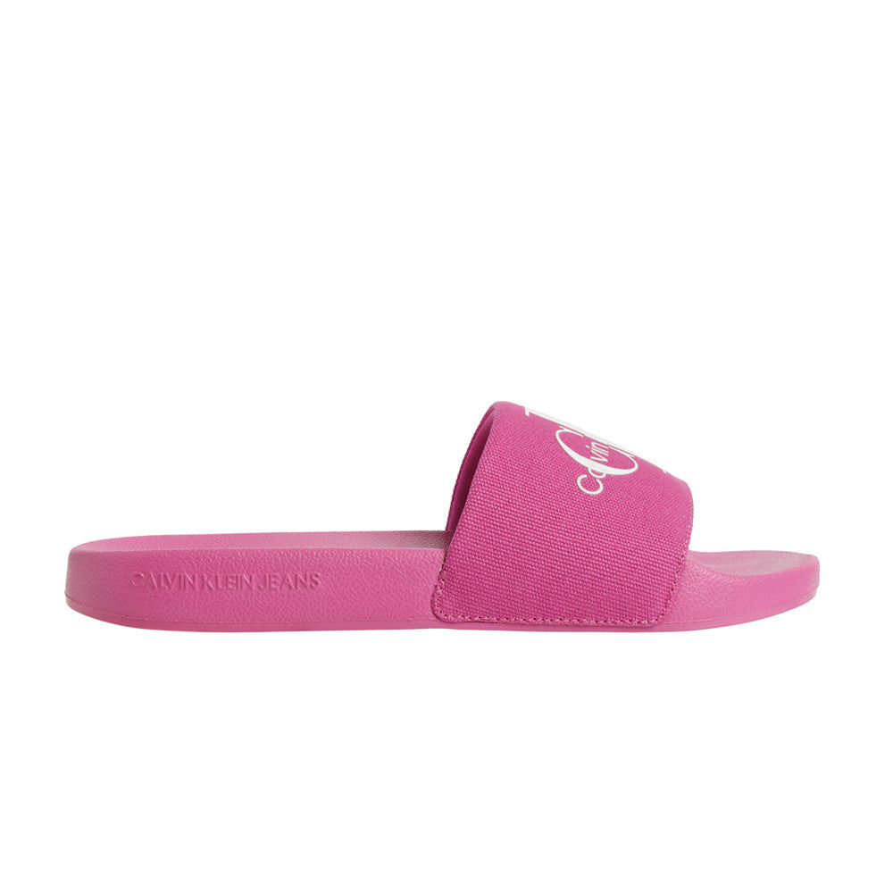Calvin Klein Monogram Slide Hot Pink|ThirdBaseUrban