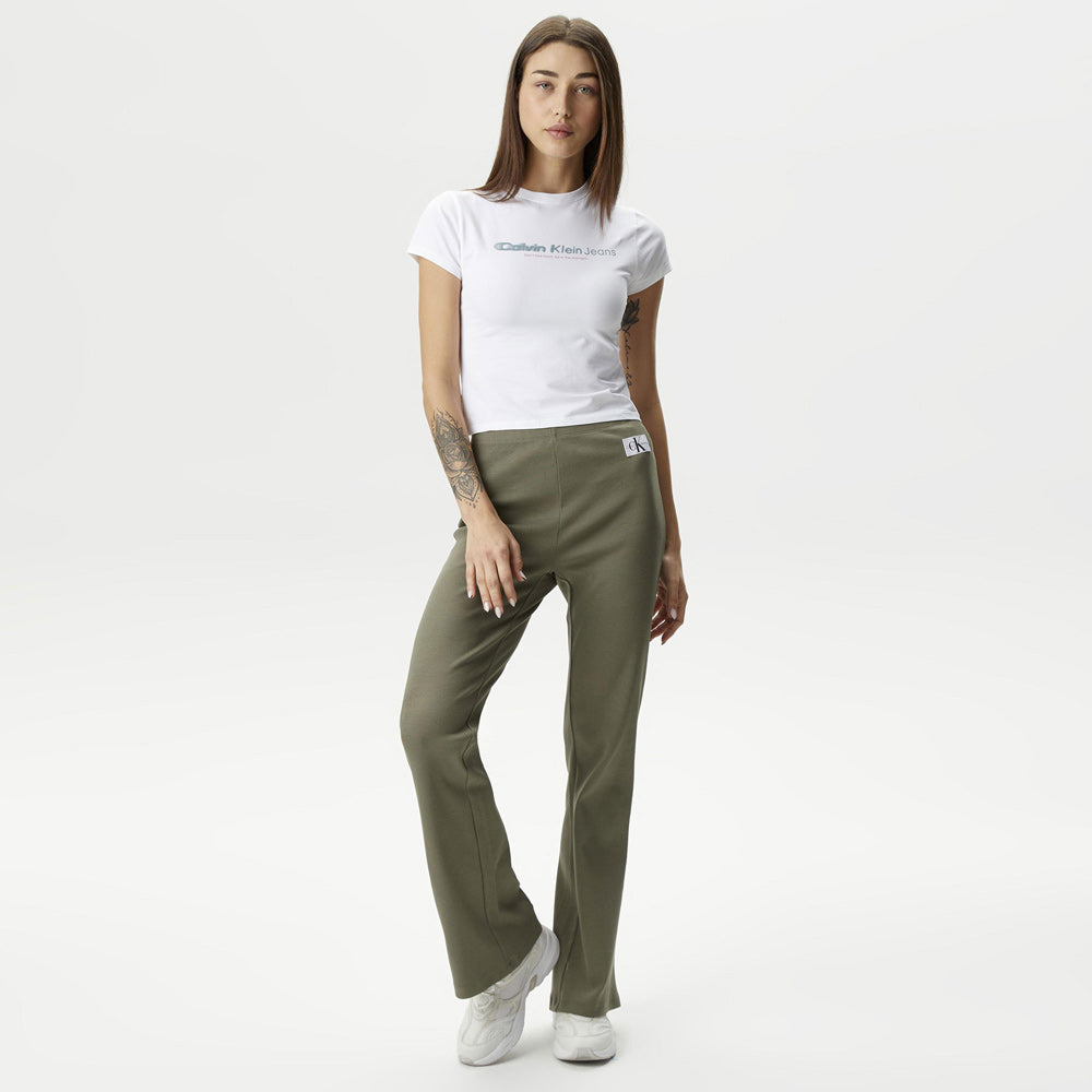 Slogan Fitted T-Shirt - White