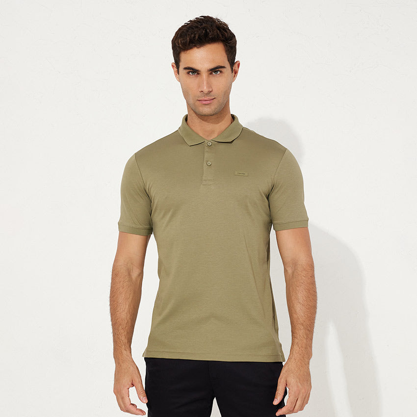 Smooth Cotton  Slim Polo - Olive