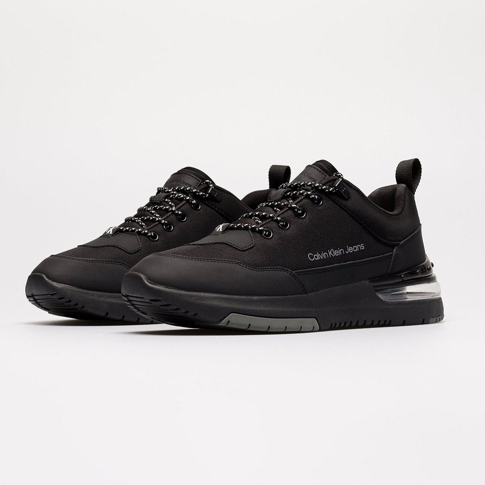 Sporty Comfair Leather Runners - Black