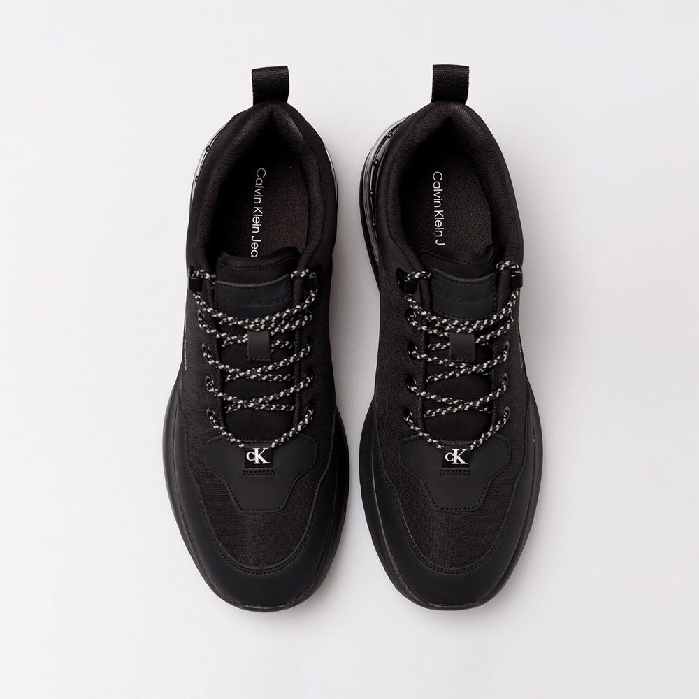 Sporty Comfair Leather Runners - Black