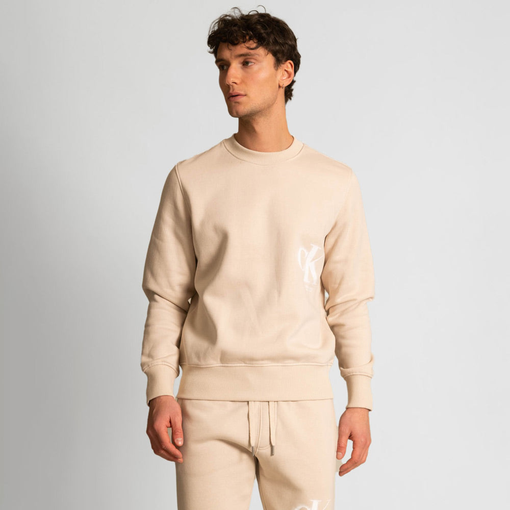 Spray Crew Neck - Beige