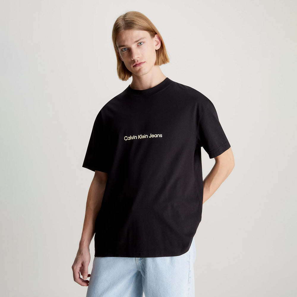 Frequency Print T-Shirt - Black