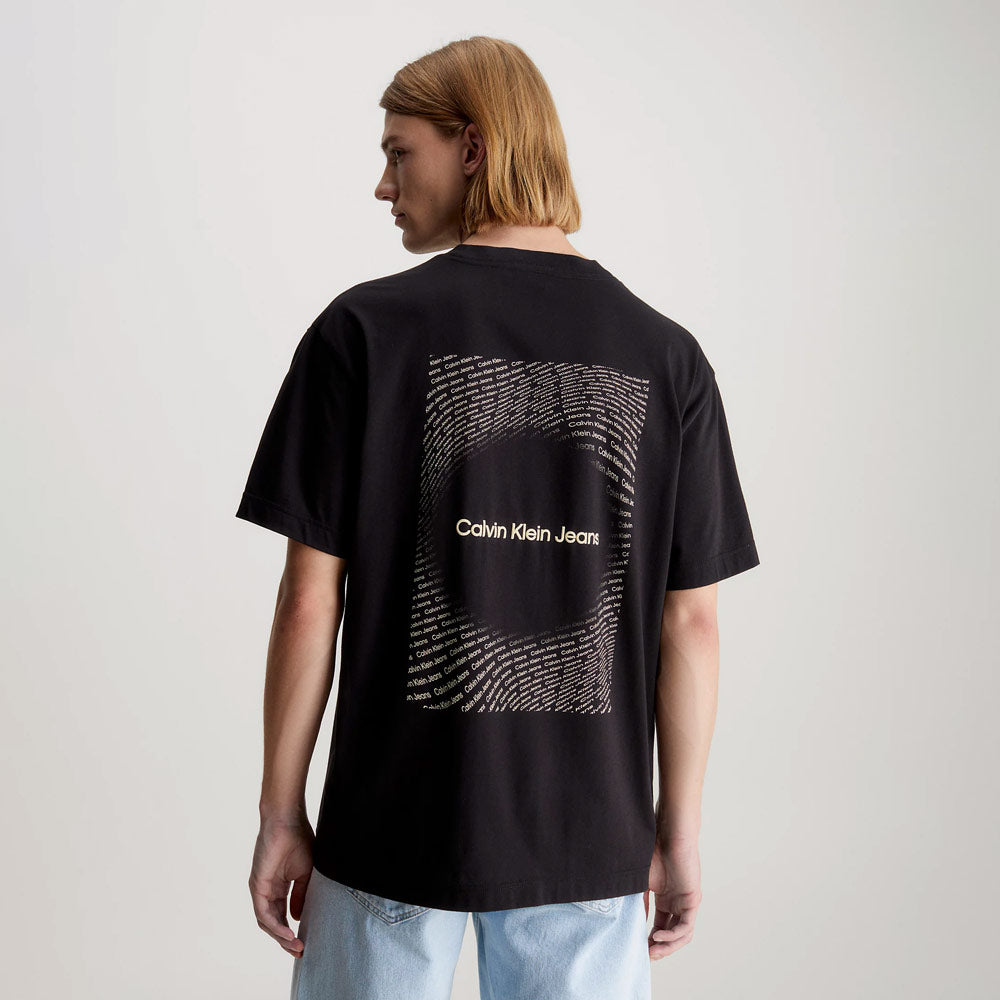 Frequency Print T-Shirt - Black