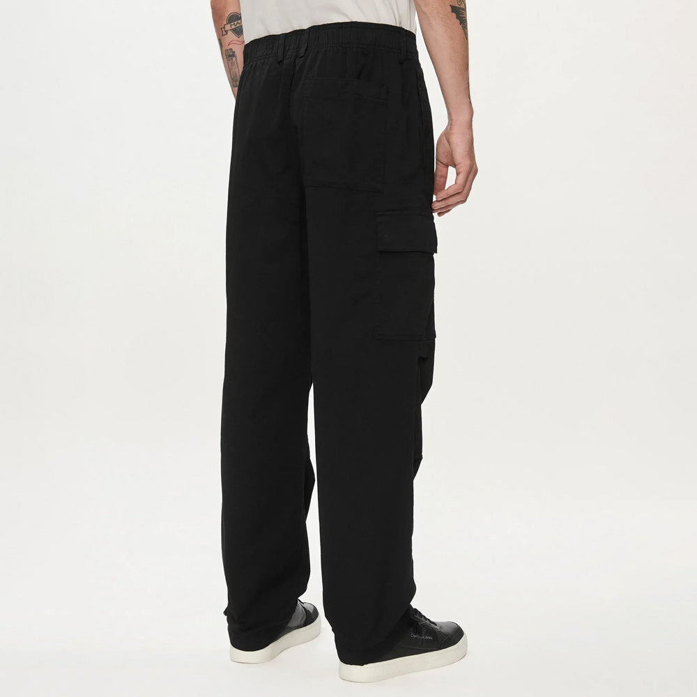 Straight Cargo Pants - Black