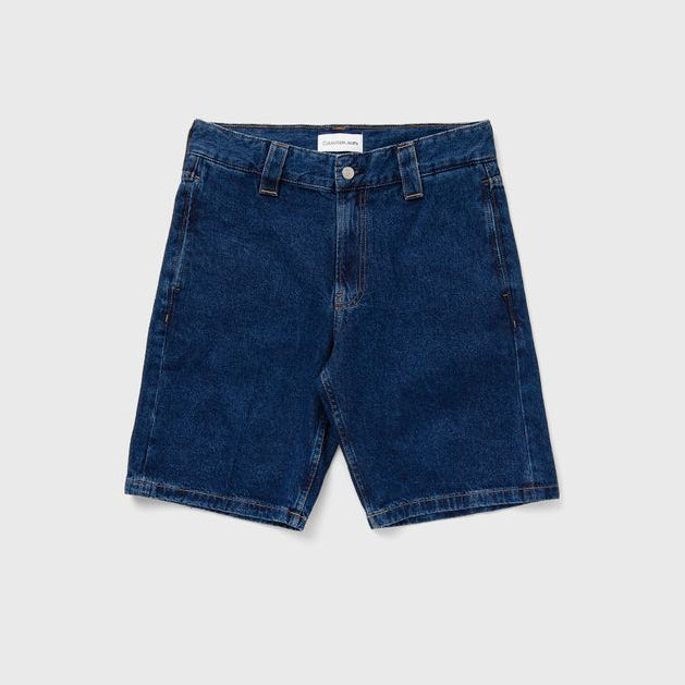 Tailored Denim Shorts - Denim Dark