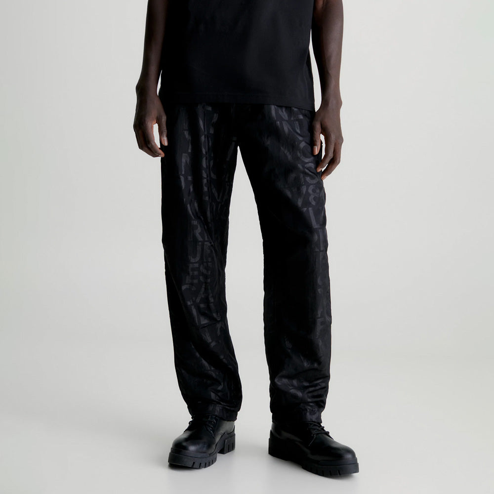 Printed Technical Pants - Black