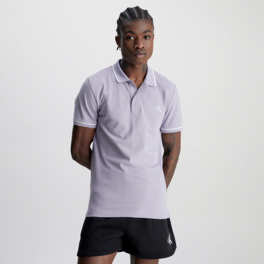 Tipping Slim Polo - Lavender