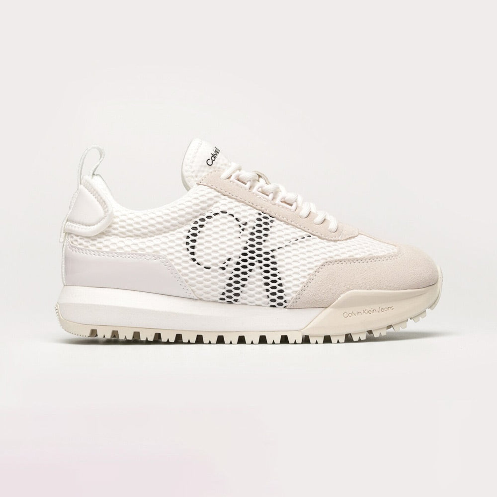 Toothy Runner Oversized Mesh Sneaker - White Multi