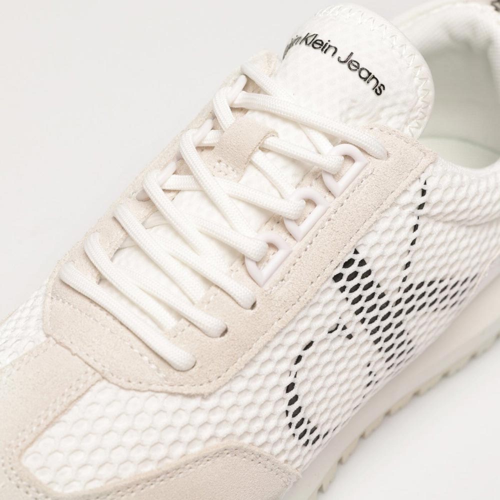 Toothy Runner Oversized Mesh Sneaker - White Multi