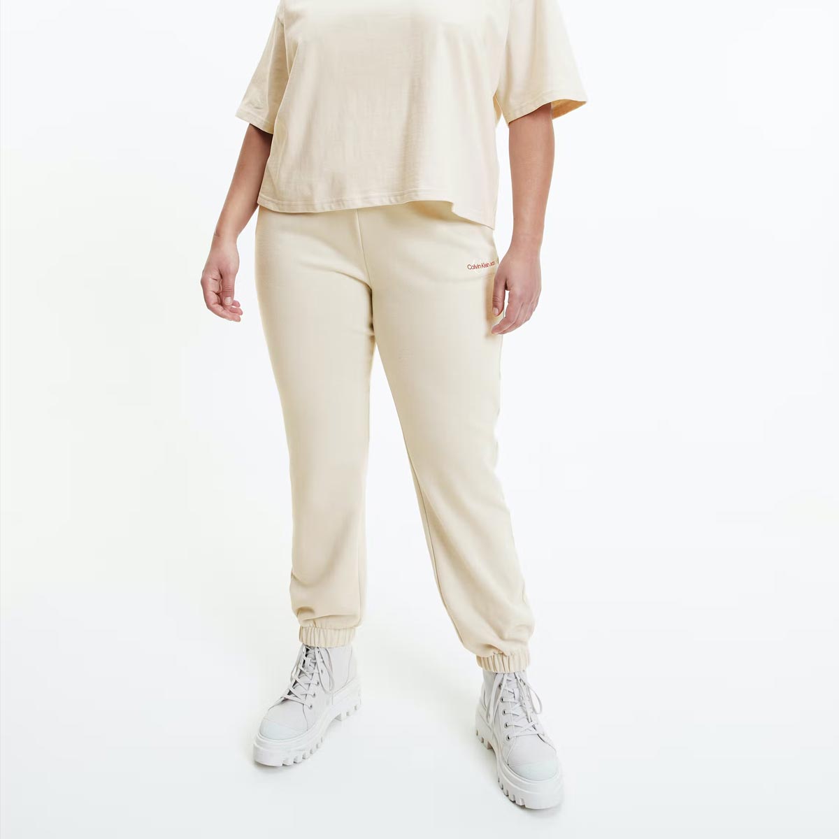 Two Tone Monogram Sweatpants - Off White