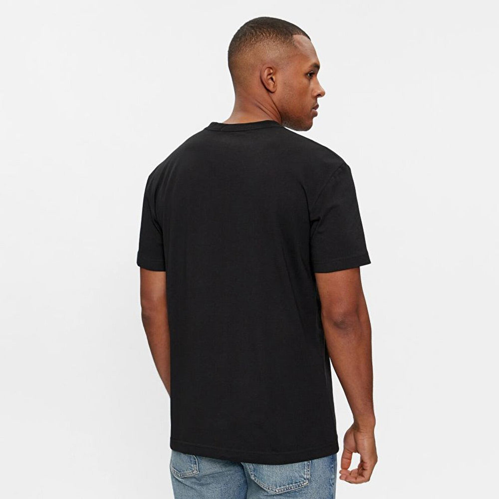 Two Tone Monologo T-Shirt - Black