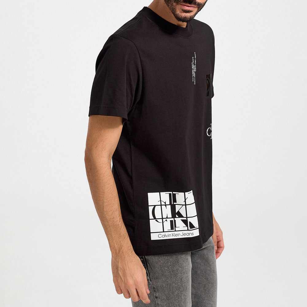 Urban Multi-Graphic T-Shirts - Black