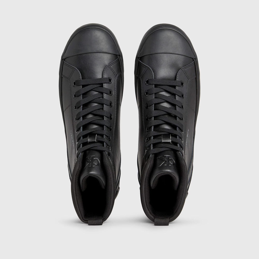 Vulcanized Mid Laceup Sneaker - Black