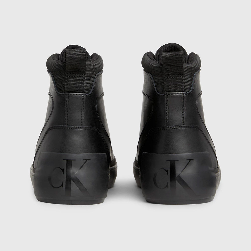 Vulcanized Mid Laceup Sneaker - Black