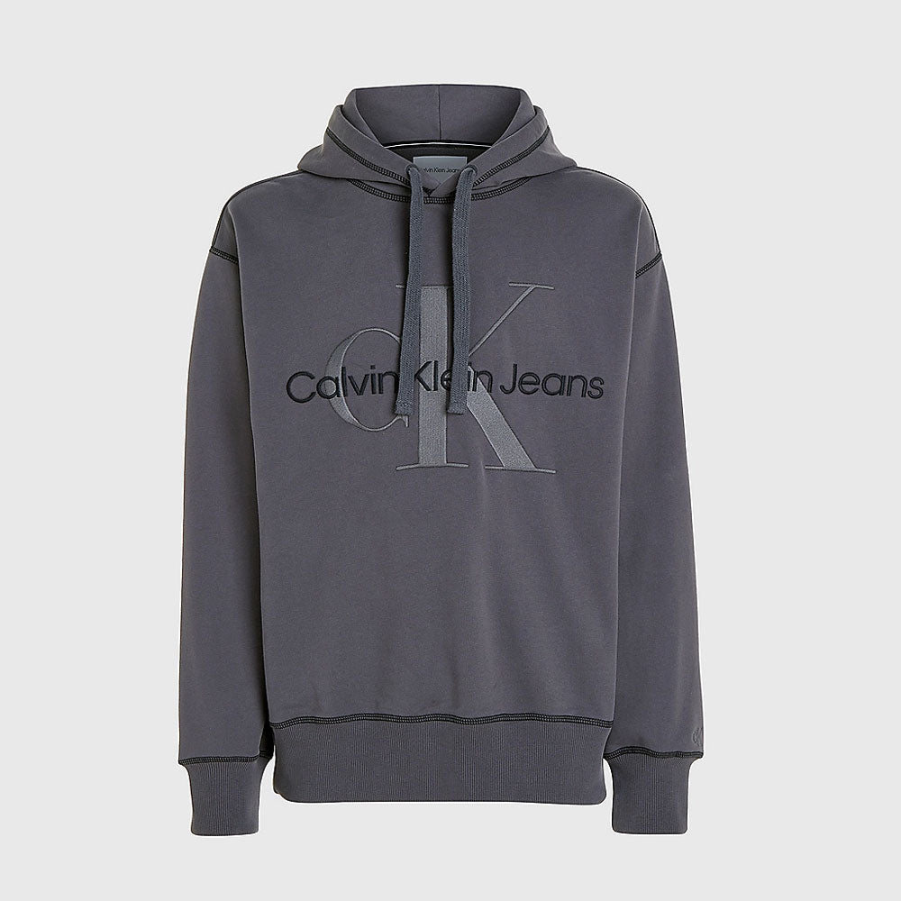 Wash Monologo Hoodie - Washed Black