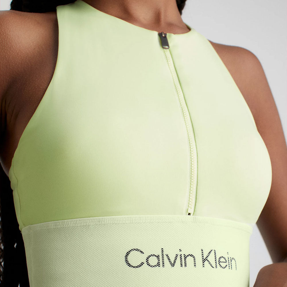 Medium Impact Sports Bra - Lime Green