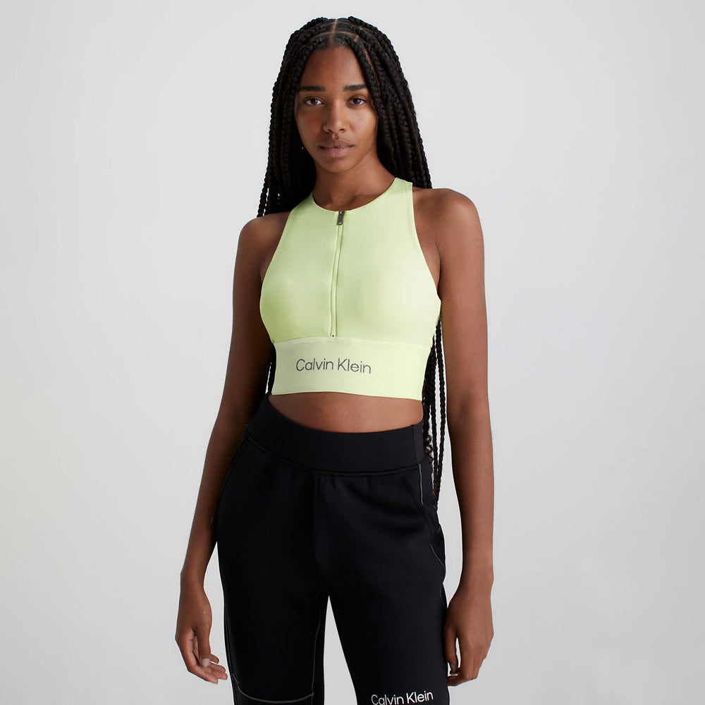 Medium Impact Sports Bra - Lime Green