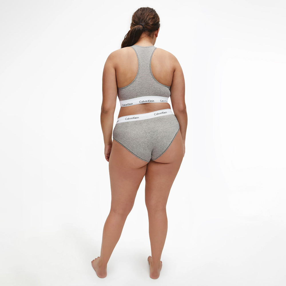 Women's Plus Size Hipster Panty- Grey Heather