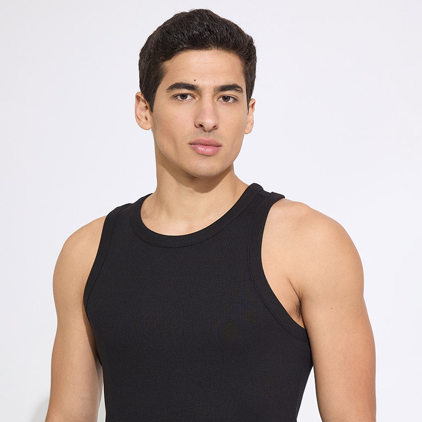 Woven Tank Top - Black