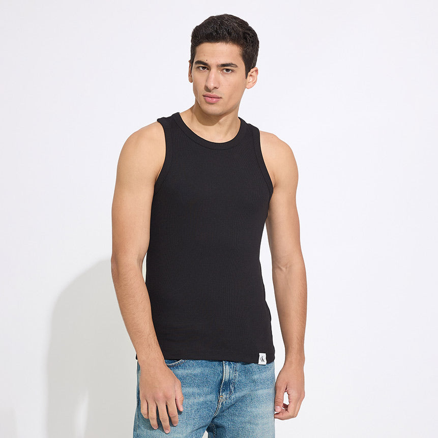 Woven Tank Top - Black