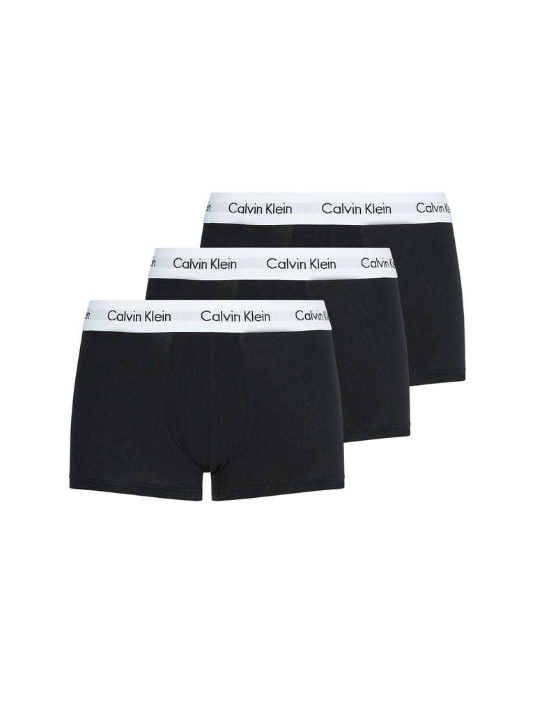 CK 3 Pack Low Rise Trunks All Black