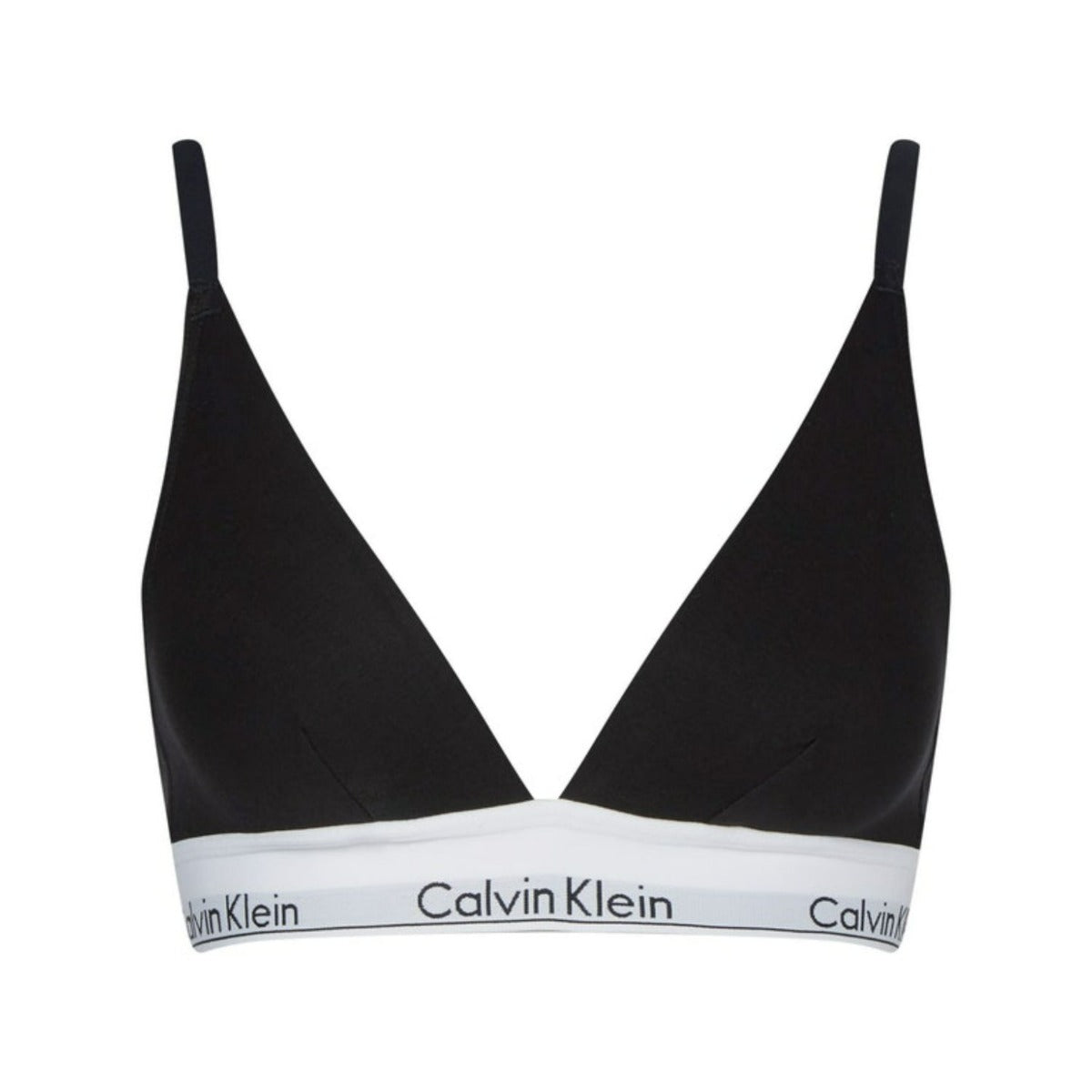 CK Triangle Bralette Modern Cotton Black