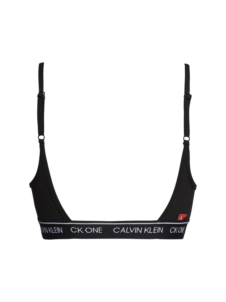 CK One Triangle Bralette Black