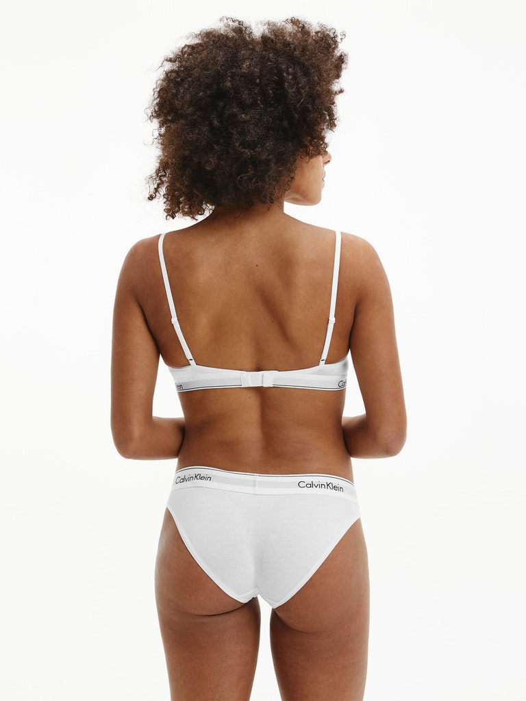 Modern Cotton Bikini Briefs - White