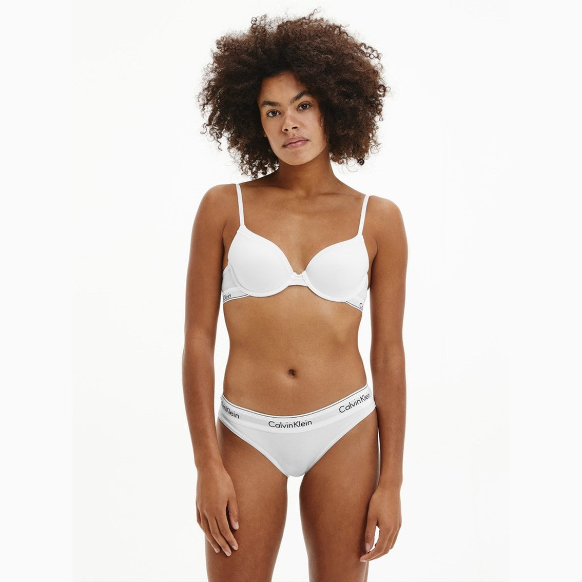 Modern Cotton Bikini Briefs - White