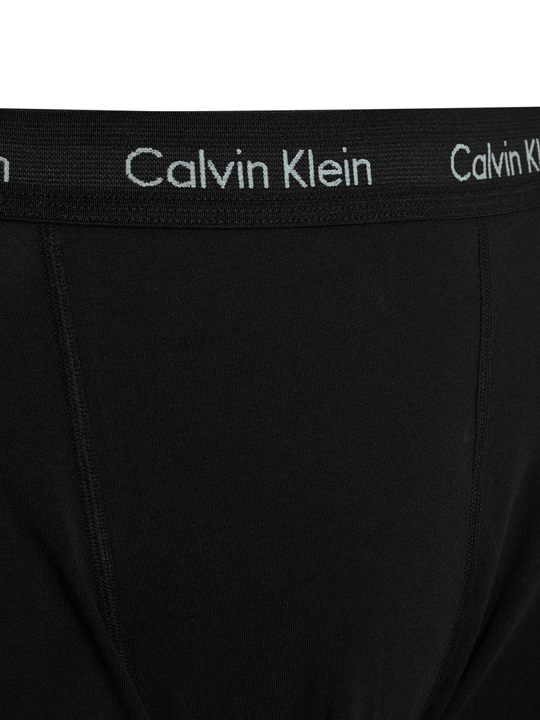 CK 3 Pack All Black Trunks Cotton Stretch