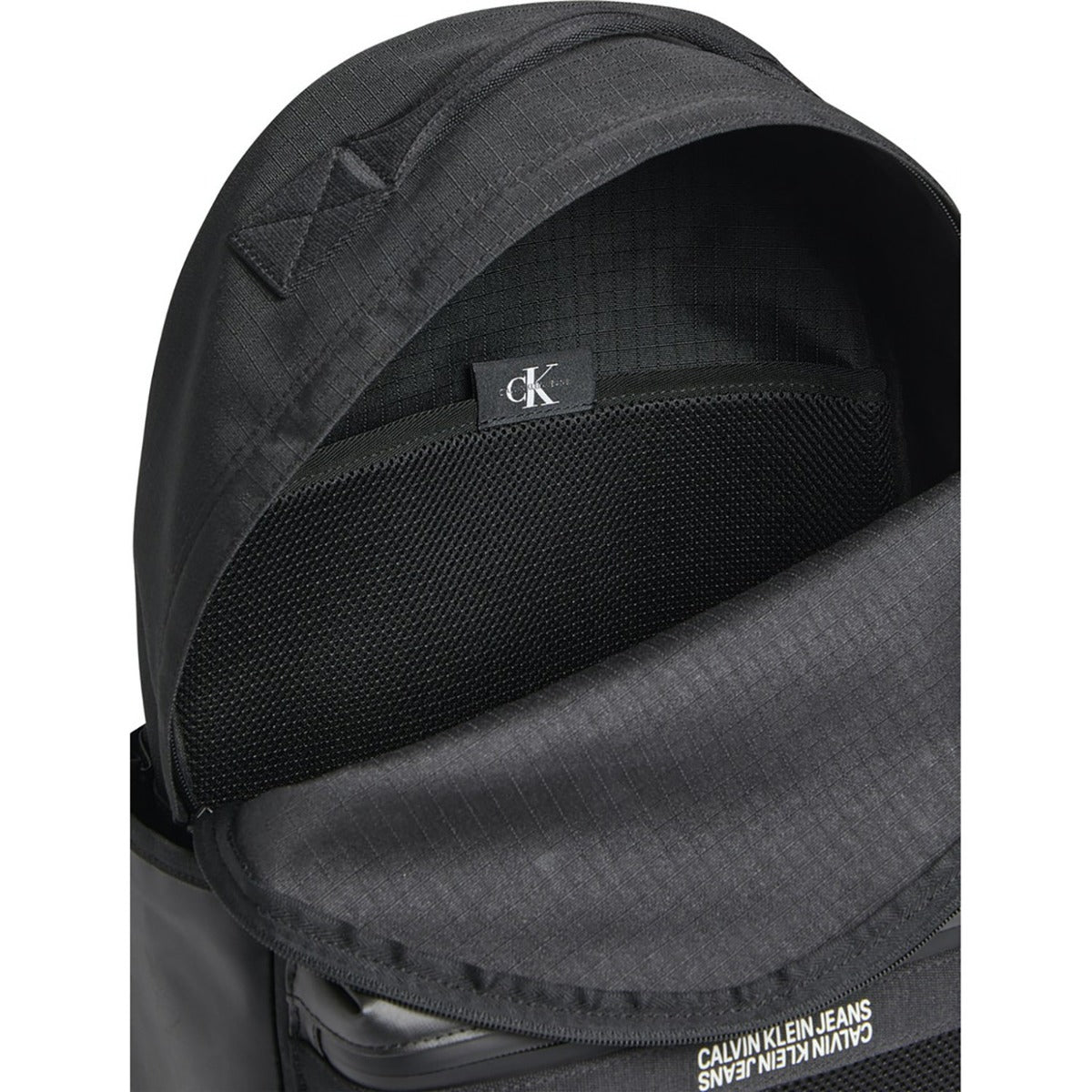 CK Round Backpack Utility Grid Campus Black